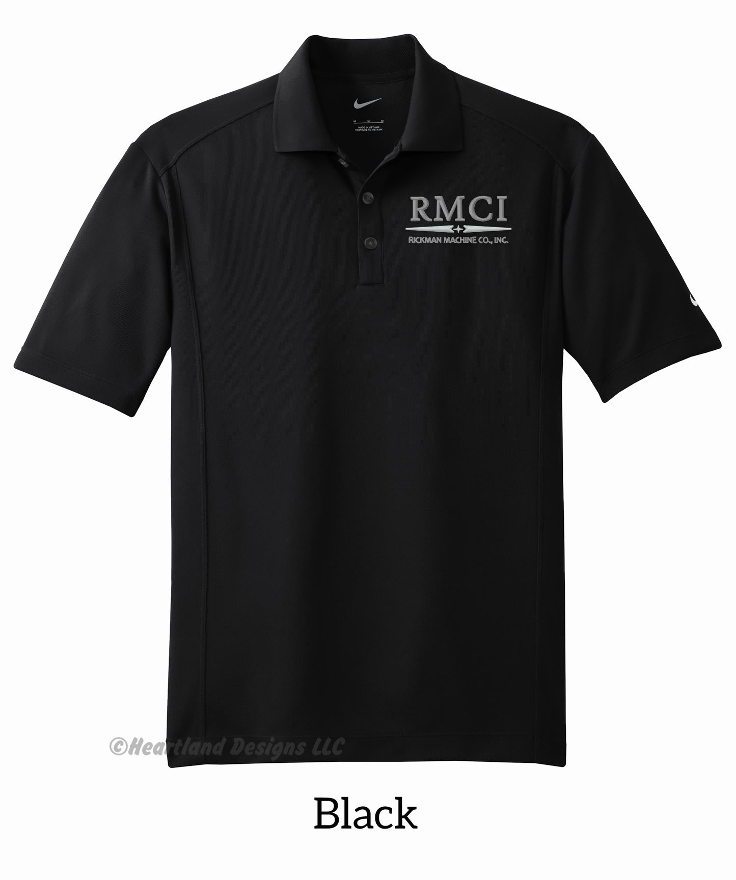 RMCI Polo clásico Nike™ bordado para hombre/unisex