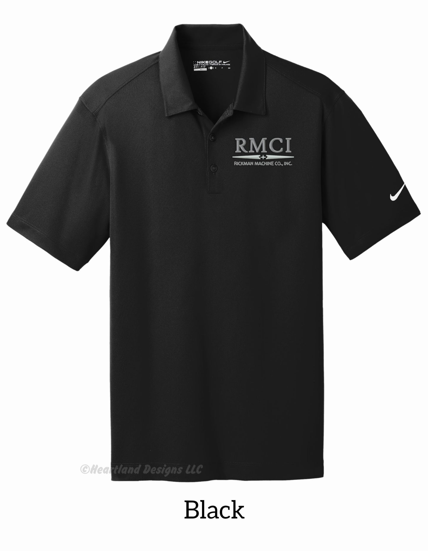 RMCI Polo de malla vertical Nike™ bordado para hombre/unisex