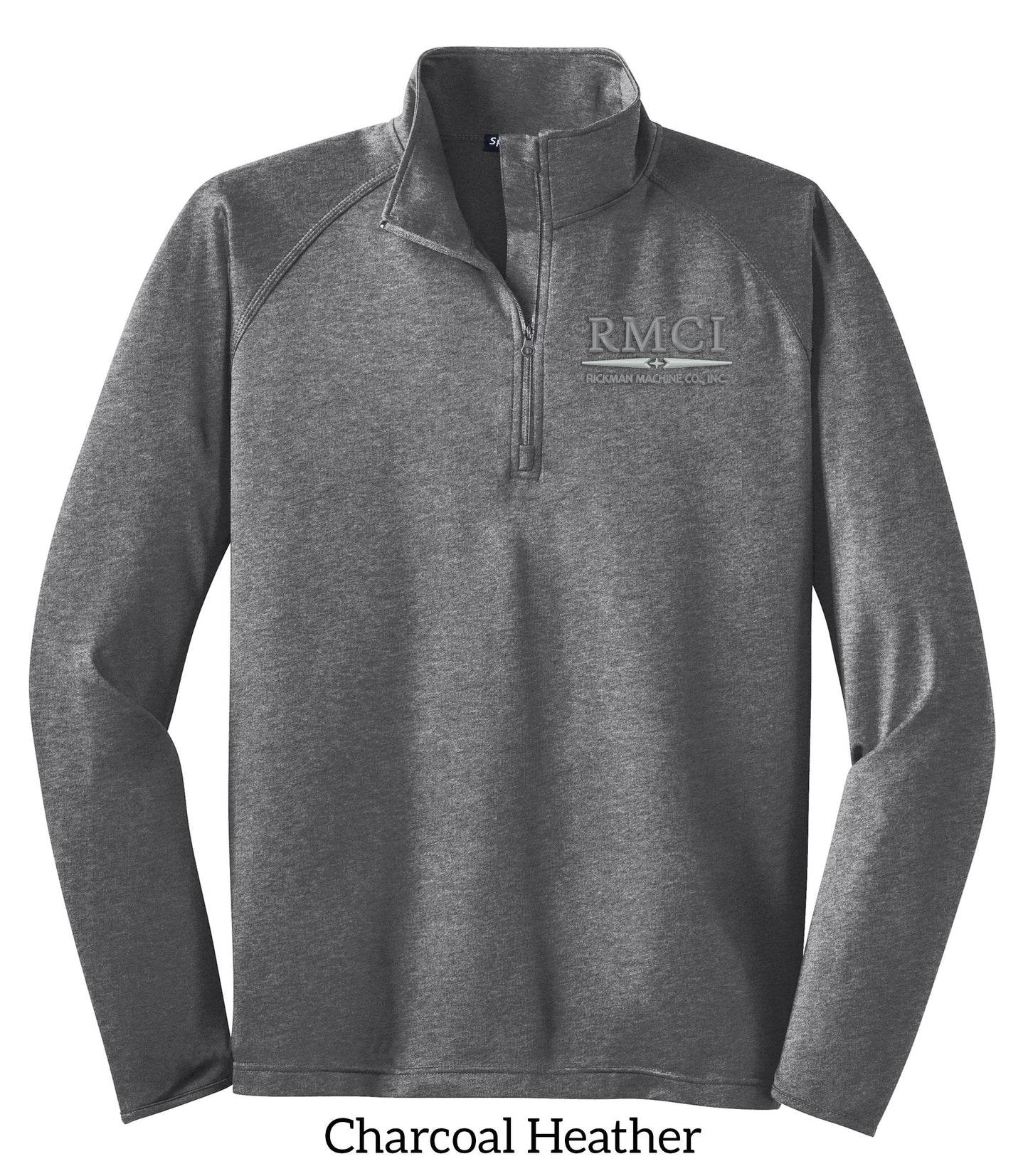 Chaqueta con cremallera de un cuarto para hombre/unisex SportWick bordada RMCI