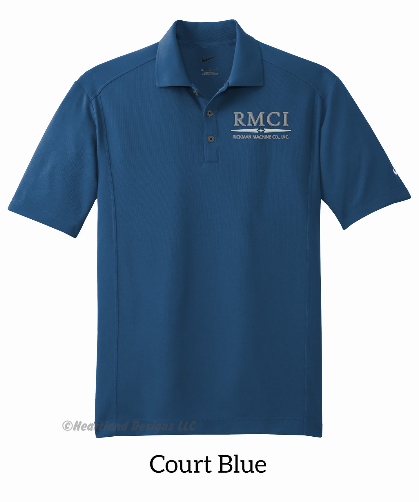RMCI Polo clásico Nike™ bordado para hombre/unisex