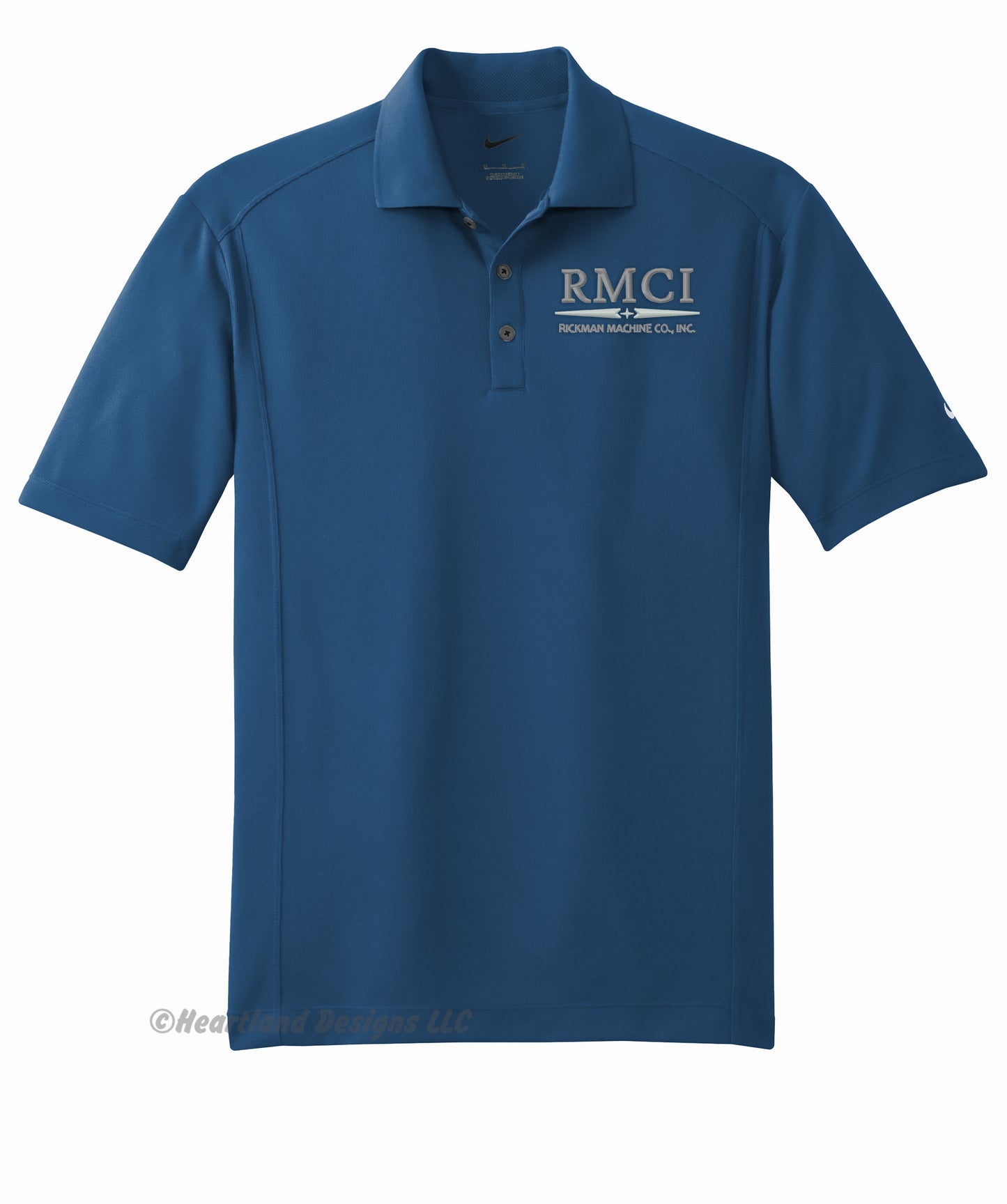 RMCI Polo clásico Nike™ bordado para hombre/unisex