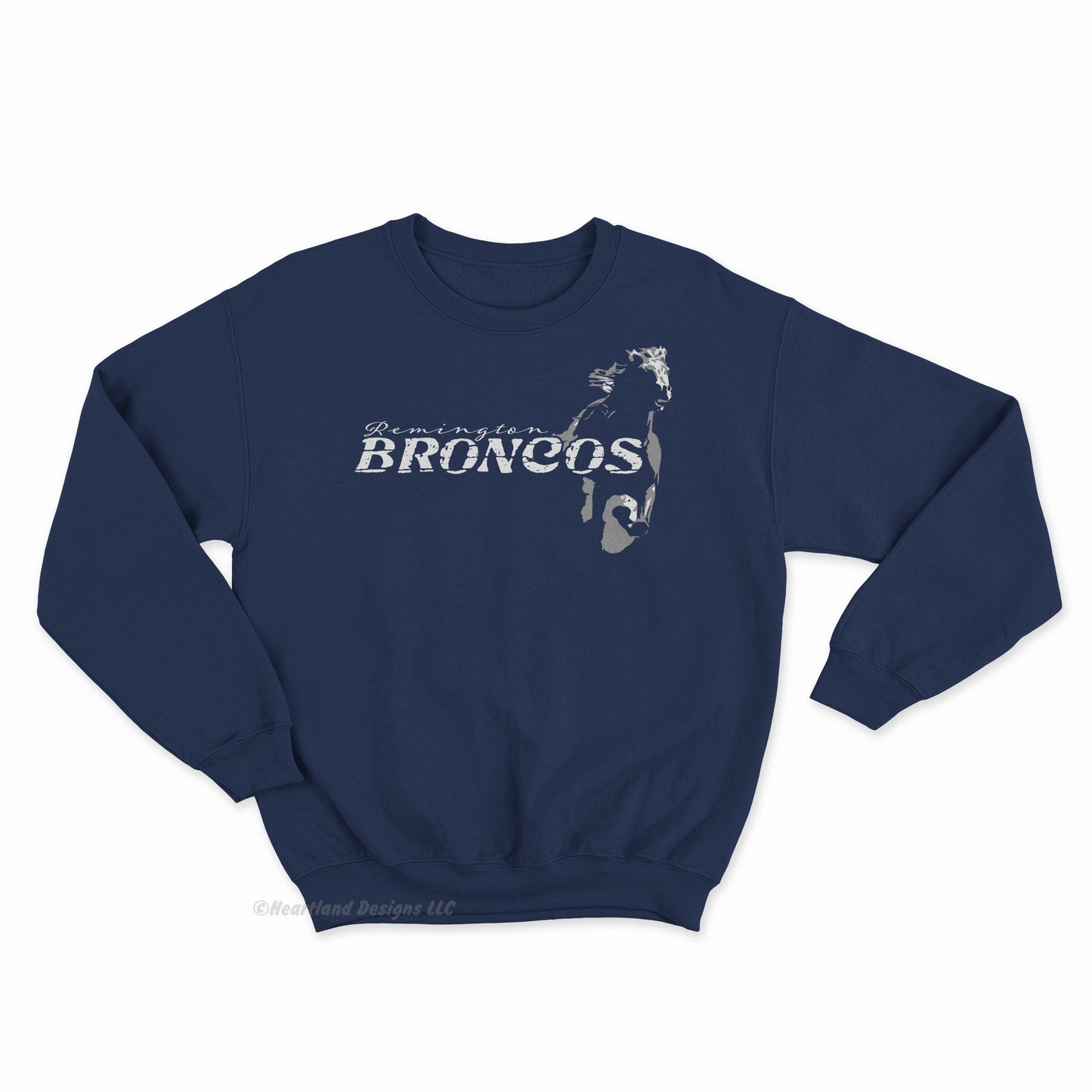#2321 Remington Broncos Horse Crewneck