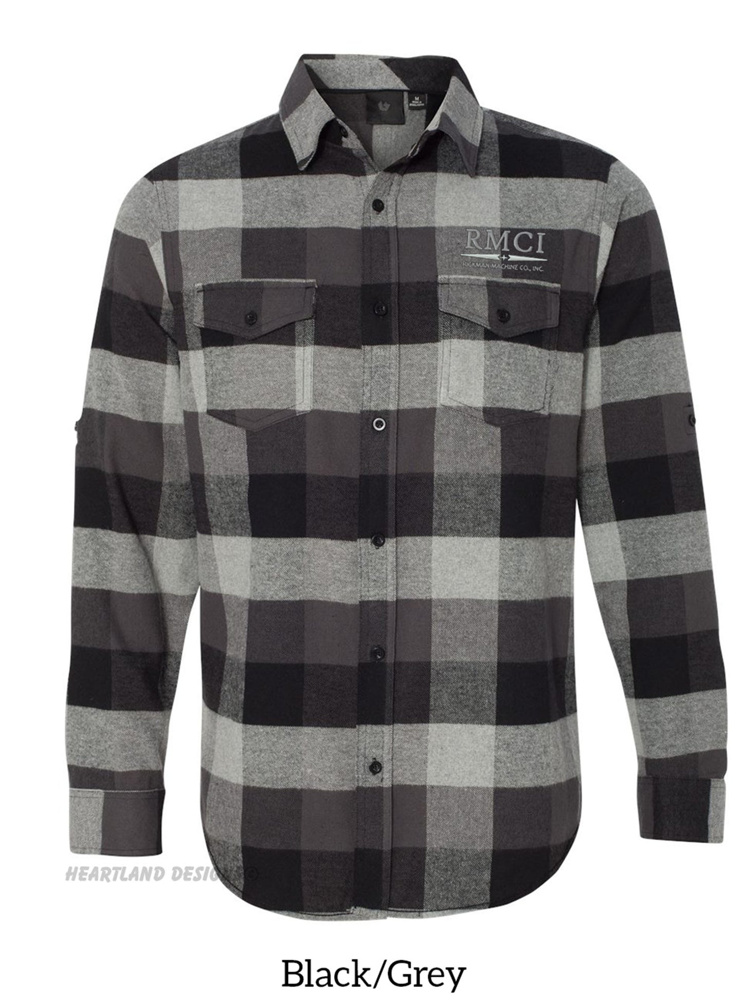 RMCI Flannel Shirt with Left Chest Embroidered Logo