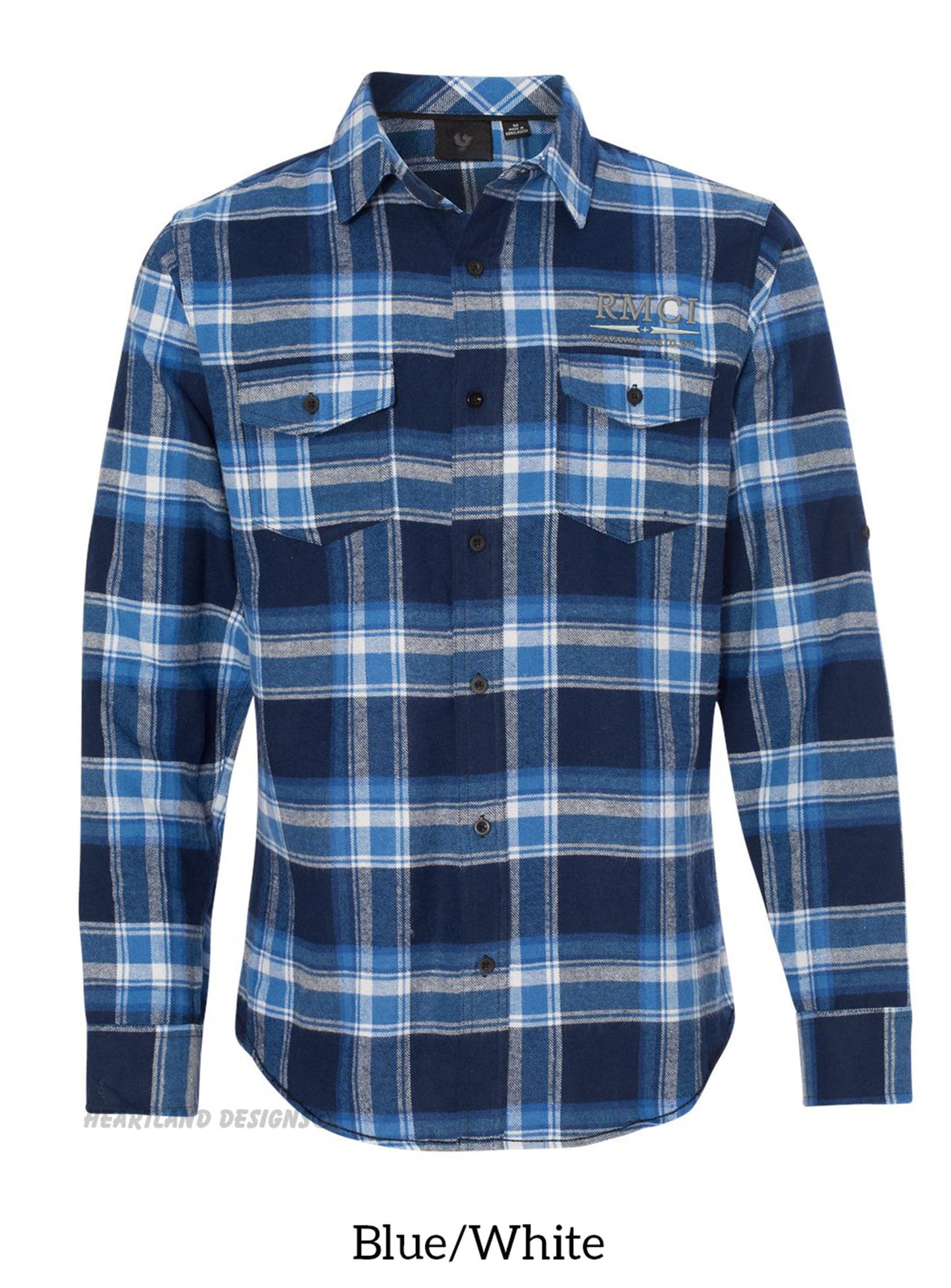 RMCI Flannel Shirt with Left Chest Embroidered Logo