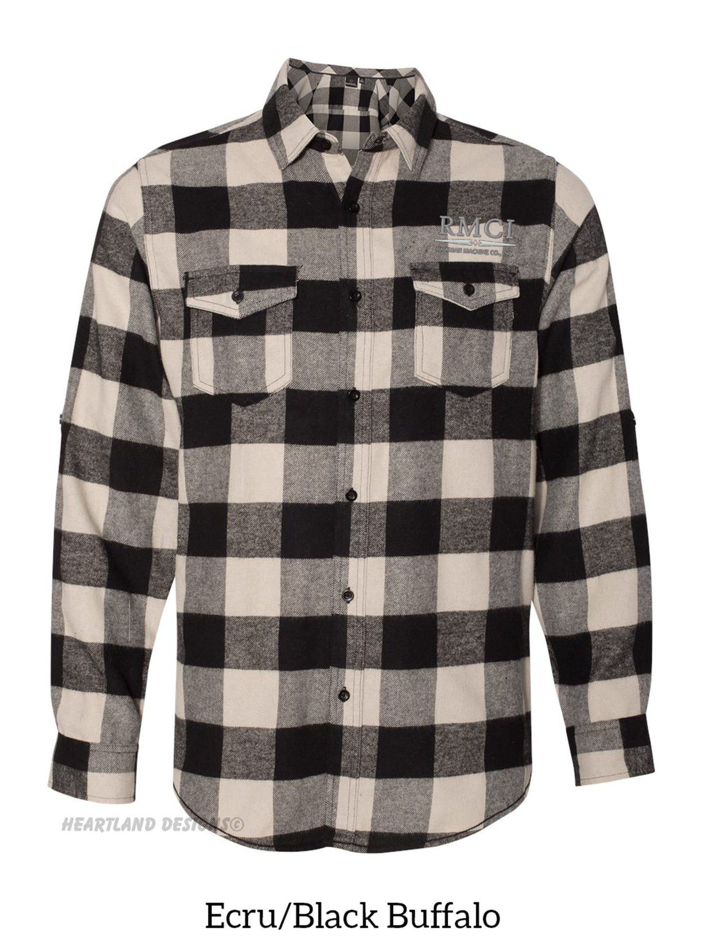 RMCI Flannel Shirt with Left Chest Embroidered Logo