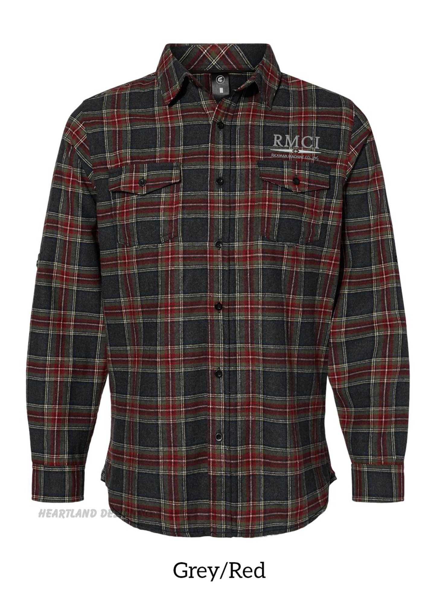 RMCI Flannel Shirt with Left Chest Embroidered Logo