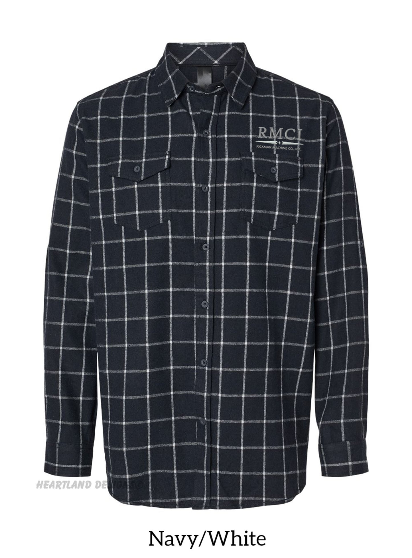RMCI Flannel Shirt with Left Chest Embroidered Logo
