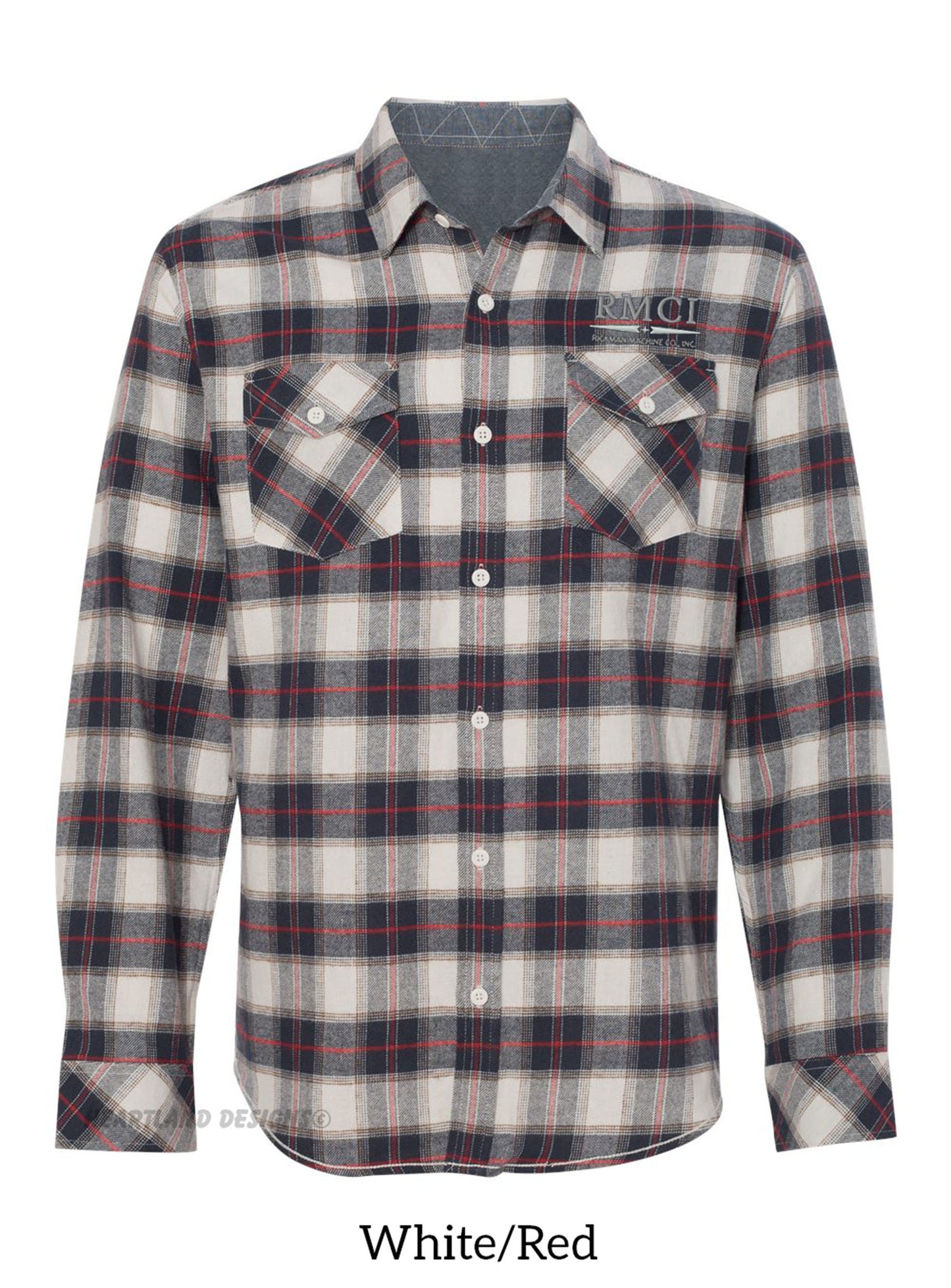 RMCI Flannel Shirt with Left Chest Embroidered Logo