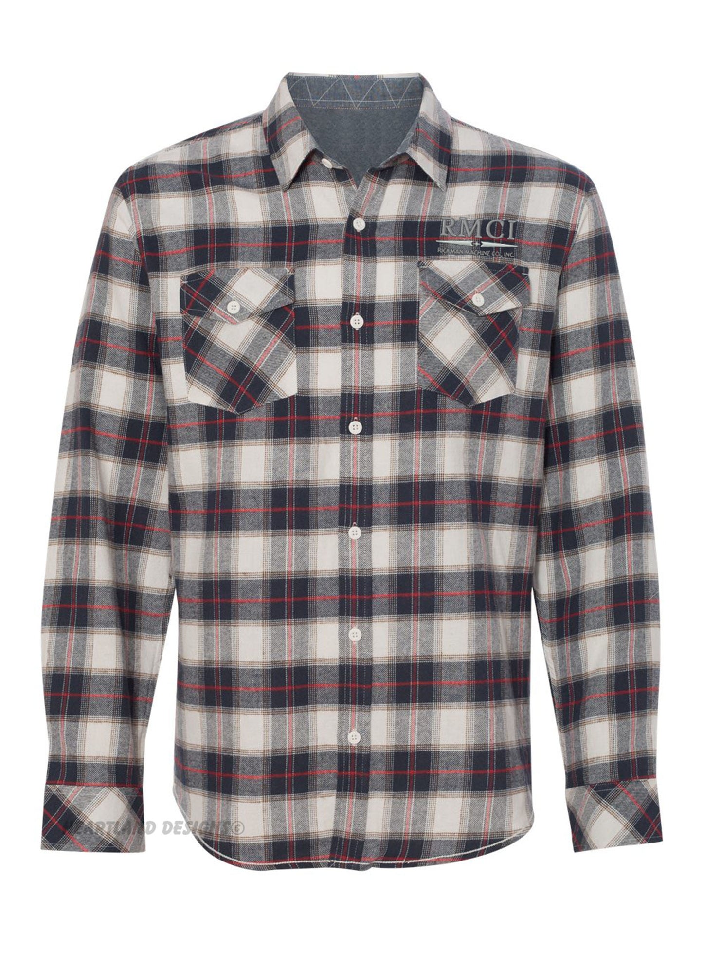 RMCI Flannel Shirt with Left Chest Embroidered Logo