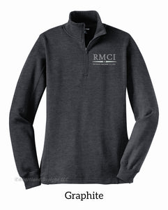 RMCI Women's Embroidered Quarter Zip Sweatshirt