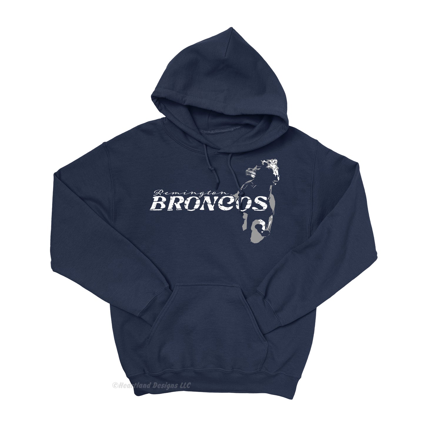 #2322 Remington Broncos Horse Hoodie