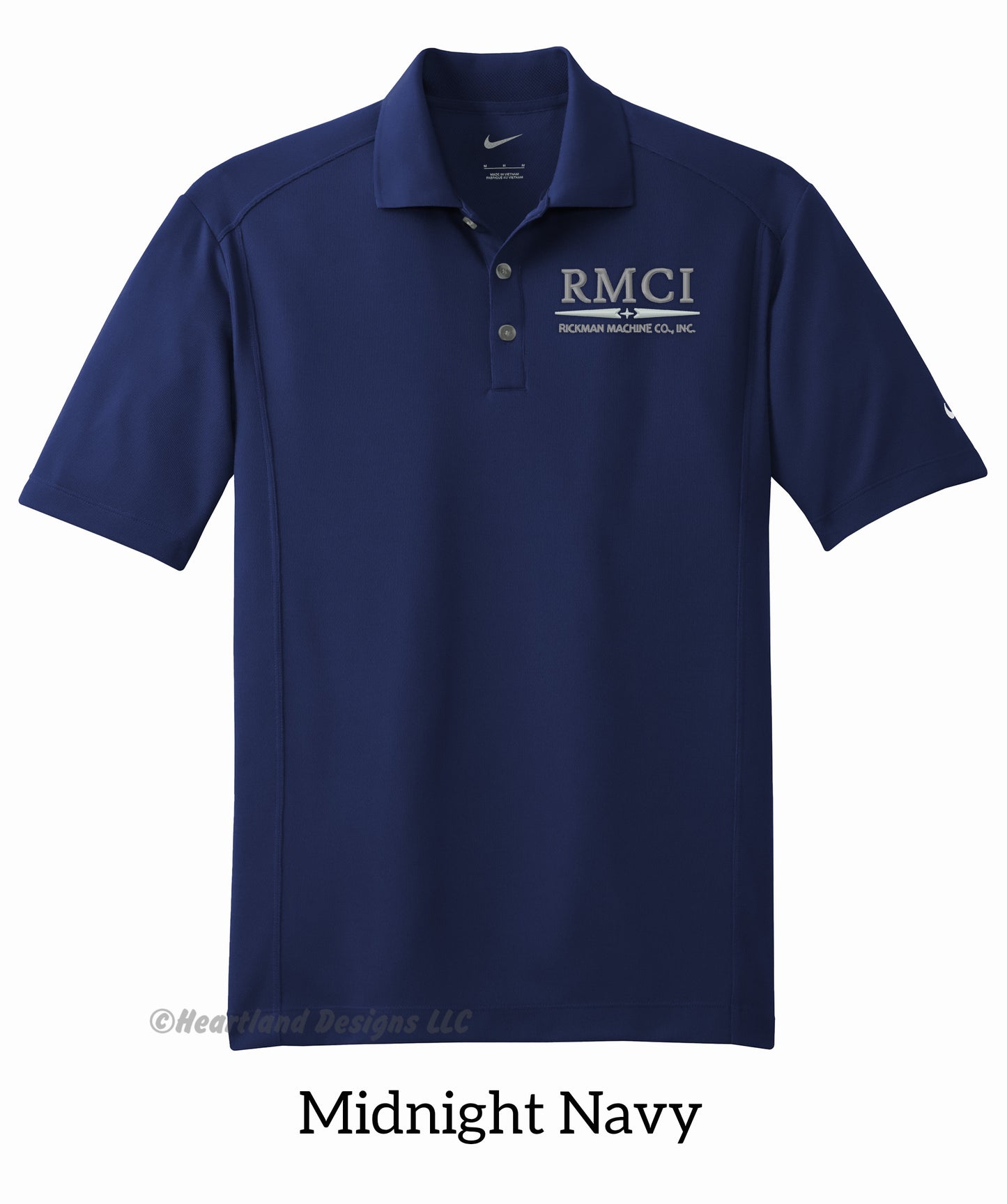 RMCI Polo clásico Nike™ bordado para hombre/unisex