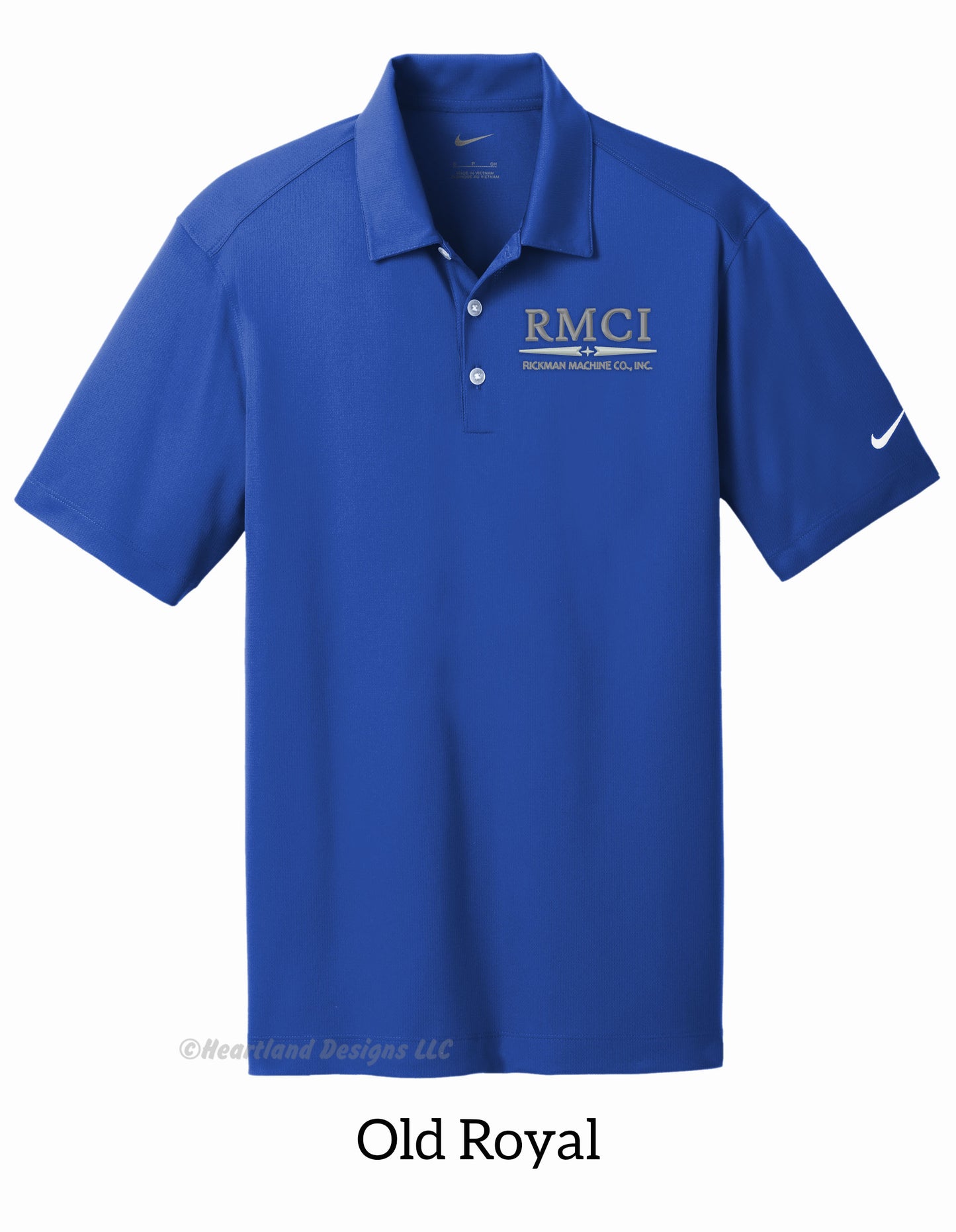 RMCI Polo de malla vertical Nike™ bordado para hombre/unisex