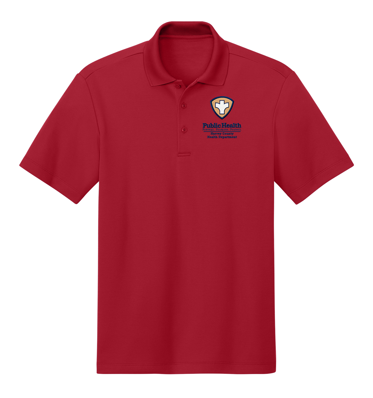 Men's/Unisex Pique Polo with Embroidered Left Chest Logo
