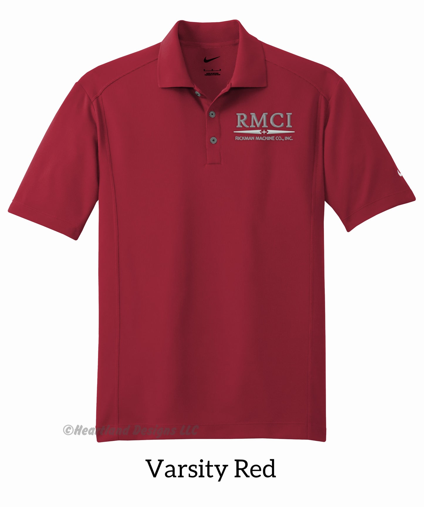 RMCI Polo clásico Nike™ bordado para hombre/unisex
