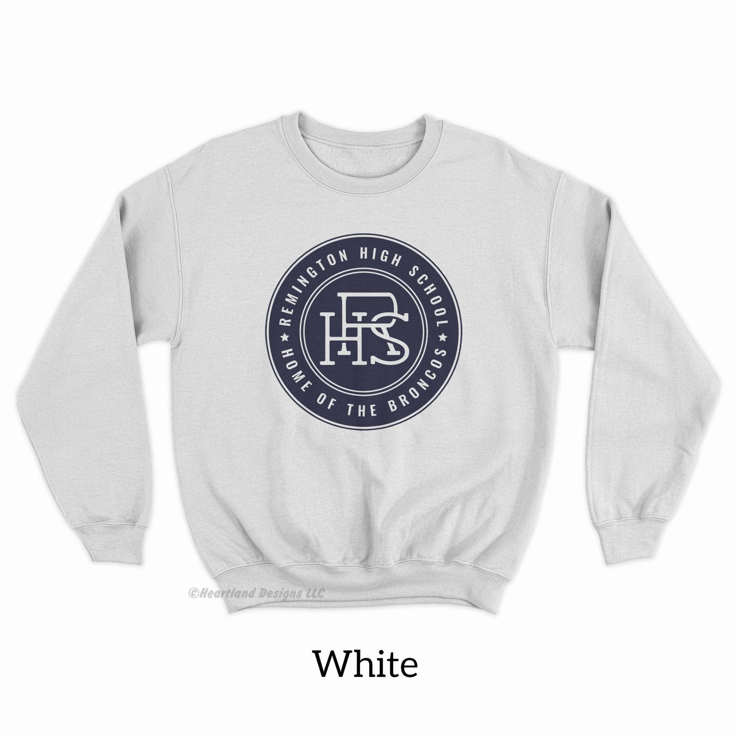 #2325 Remington Home of the Broncos Crewneck