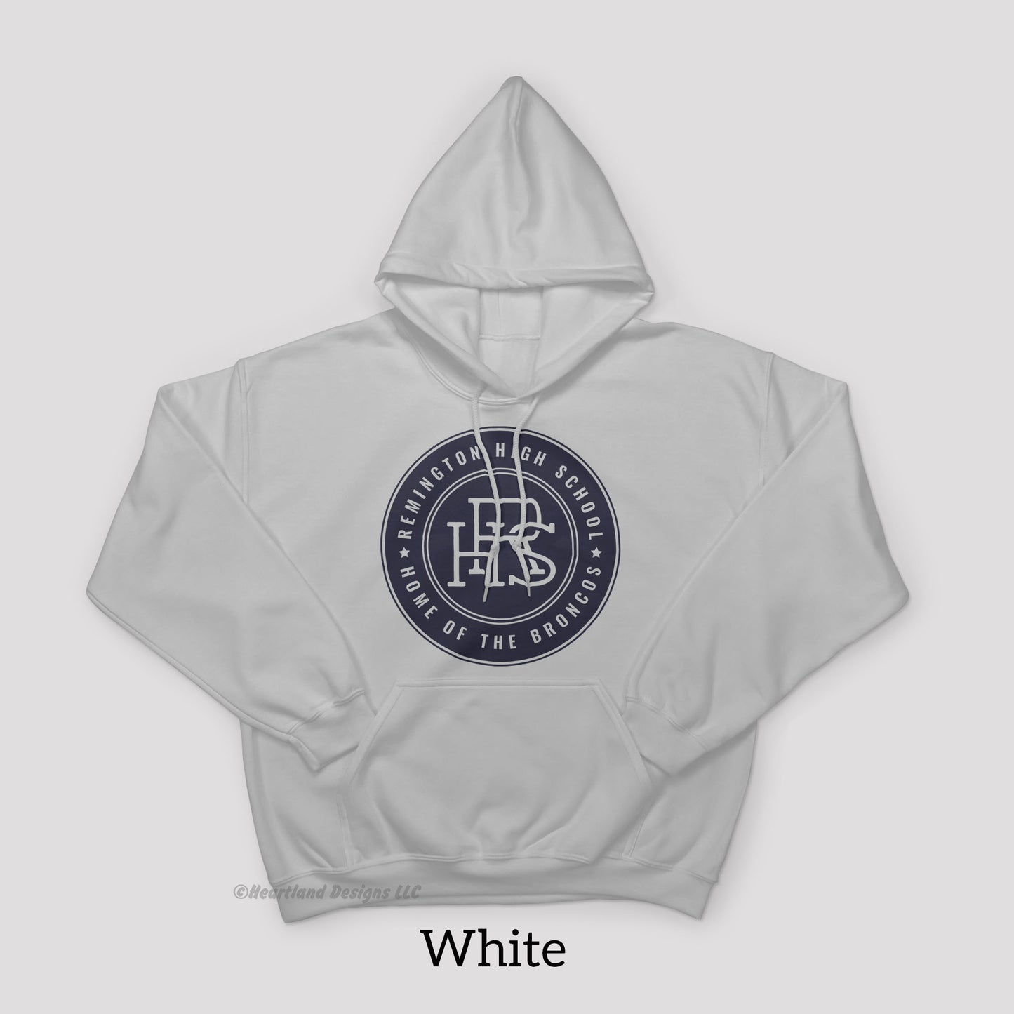 #2326 Remington Home of the Broncos Hoodie