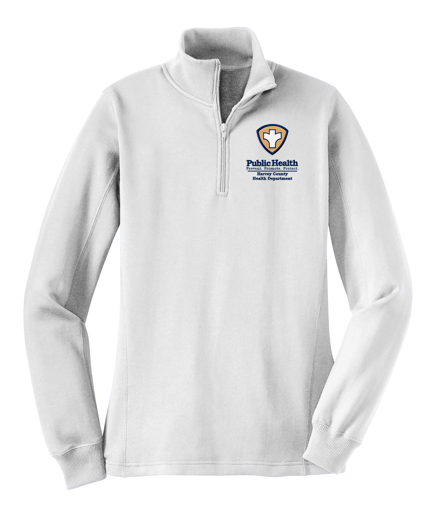 Women's 1/4-Zip Sweatshirt with Embroidered Left Chest Logo
