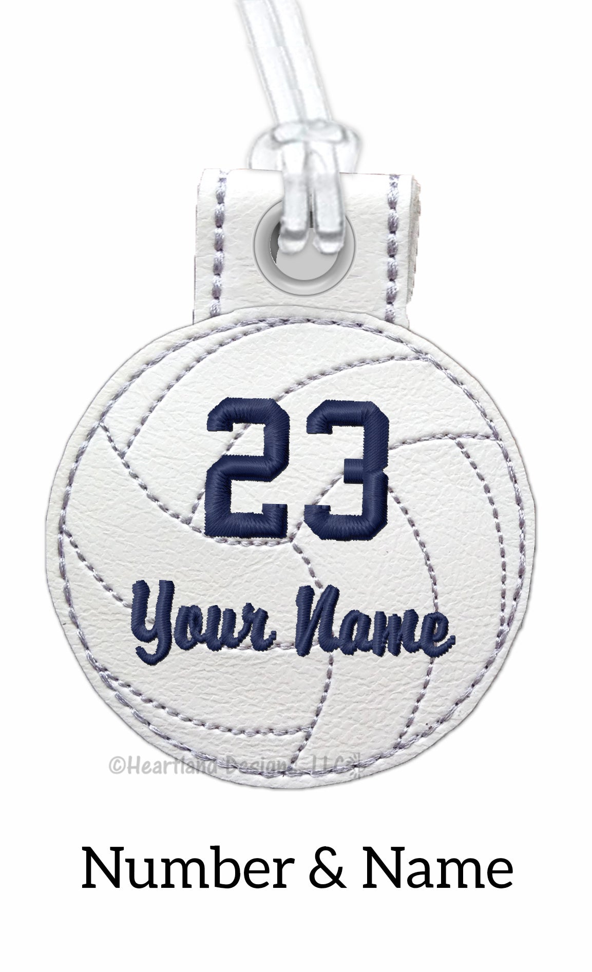 Etiqueta para bolsa de voleibol Remington