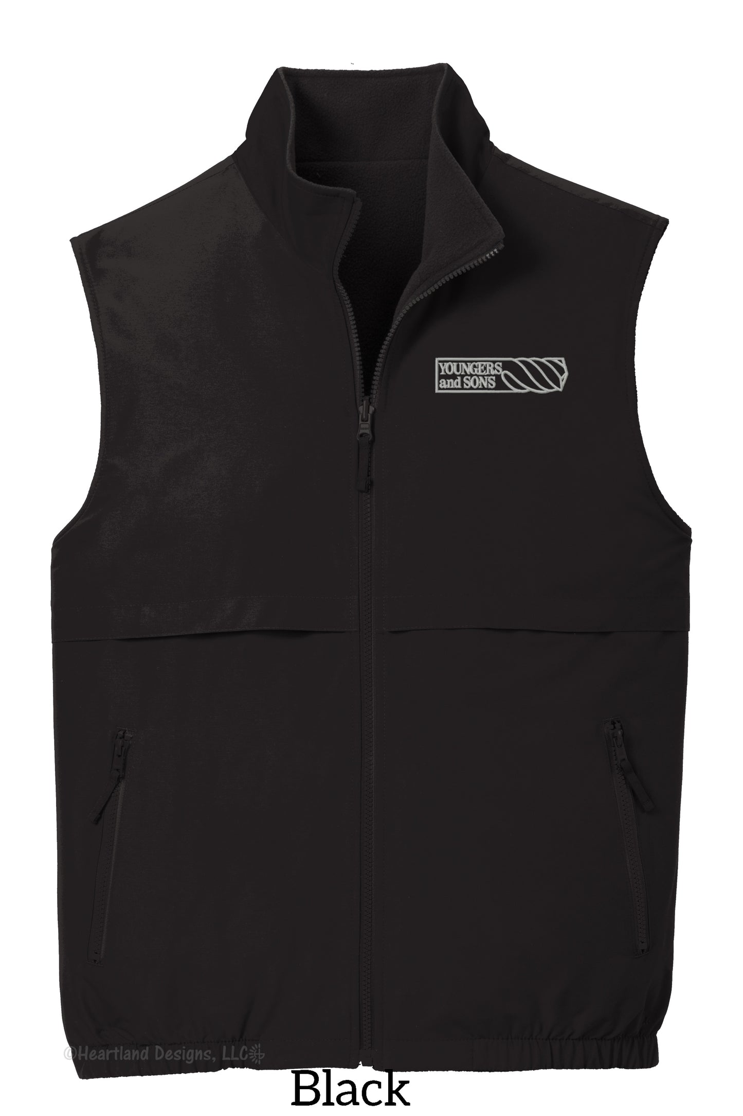 Reversible Charger Vest with Embroidered Logo