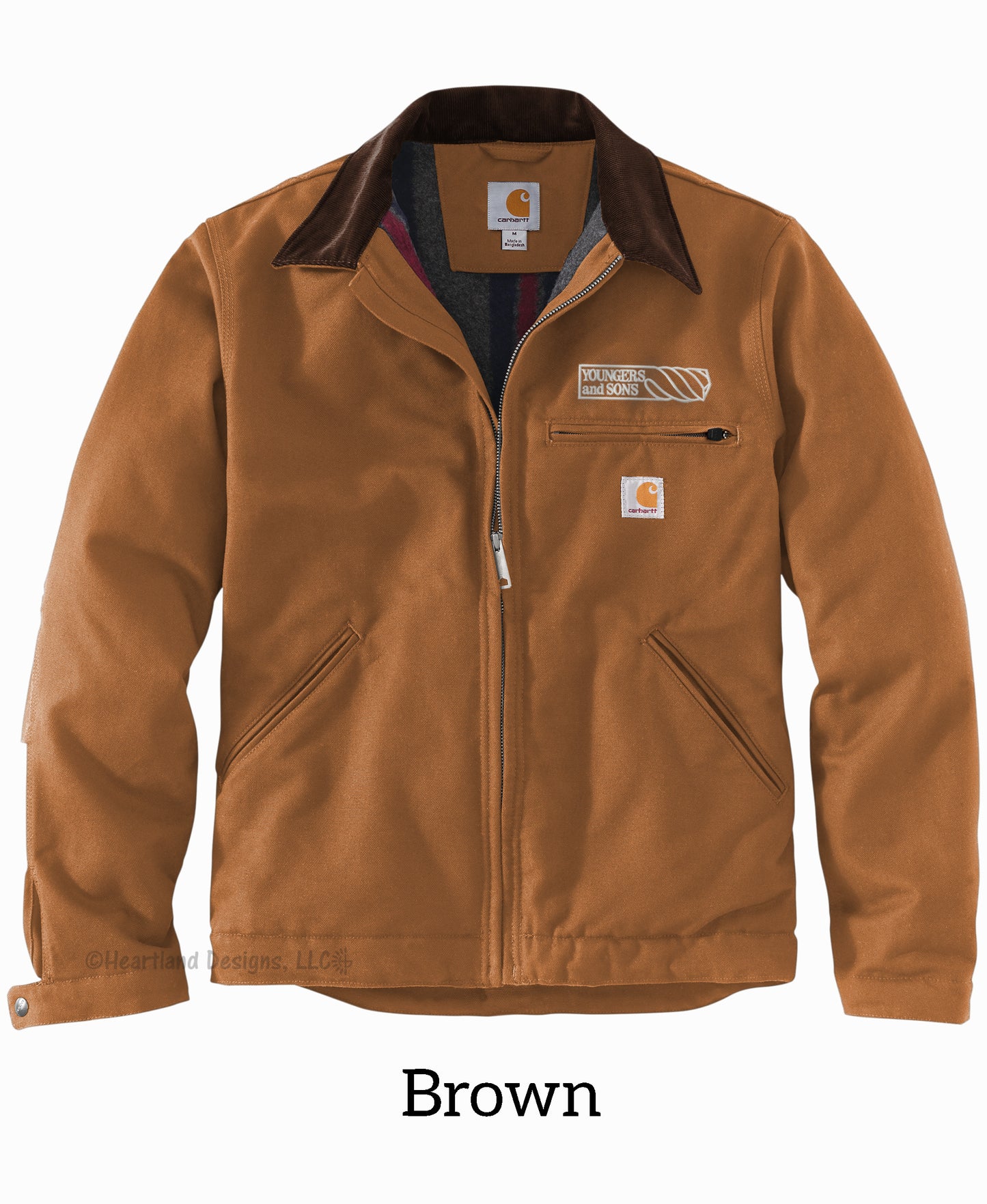Carhartt® Duck Detroit Jacket with Embroidered Logo