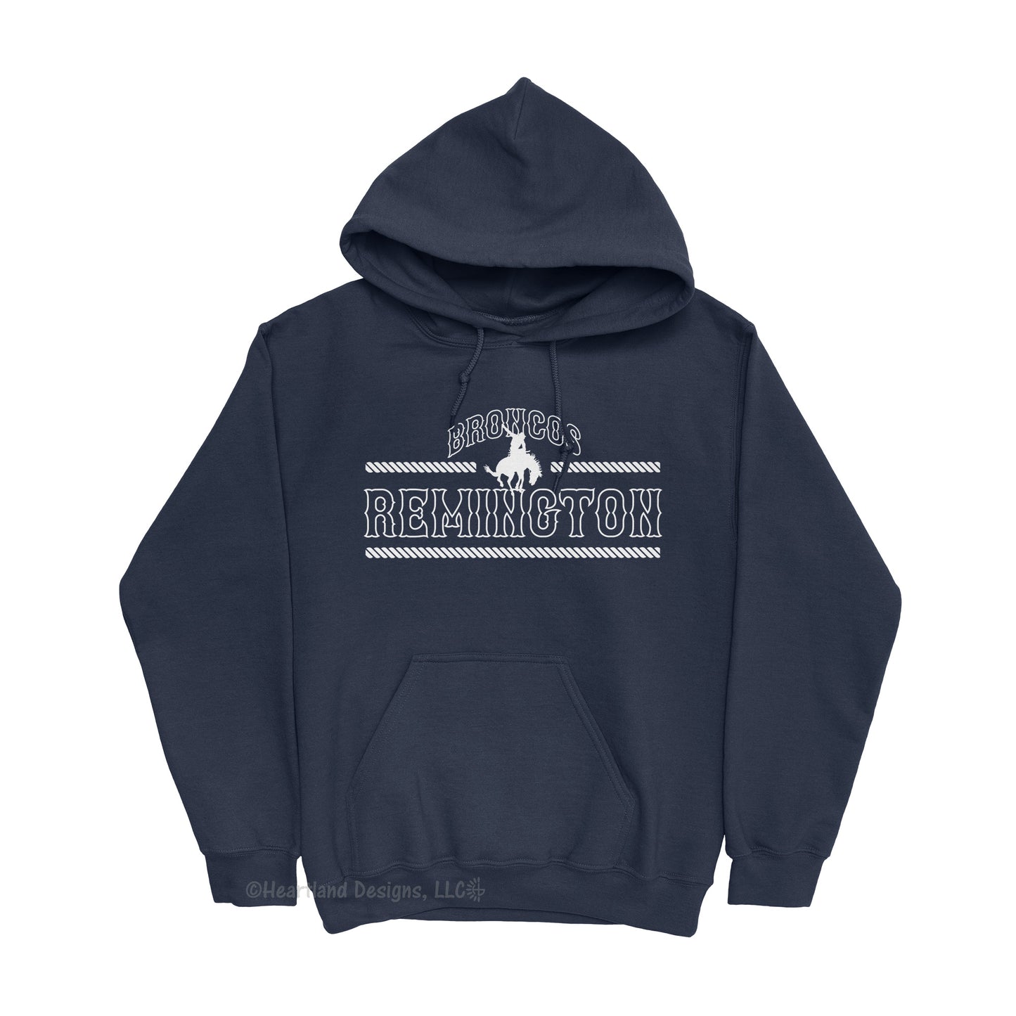 #2016 Remington Broncos Ropes Hoodie