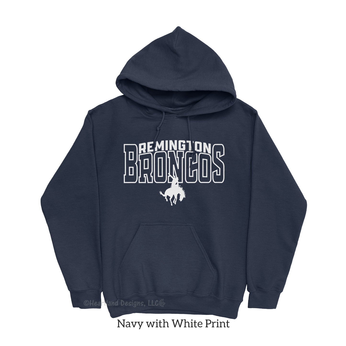 Sudadera con capucha Remington Broncos n.° 2012