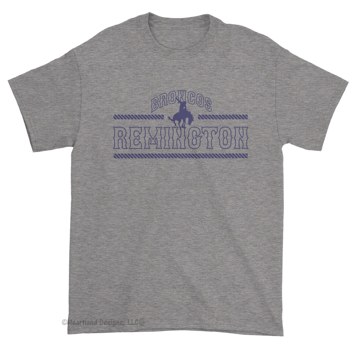 Camiseta de los Broncos de Remington nº 2014 con cuerdas