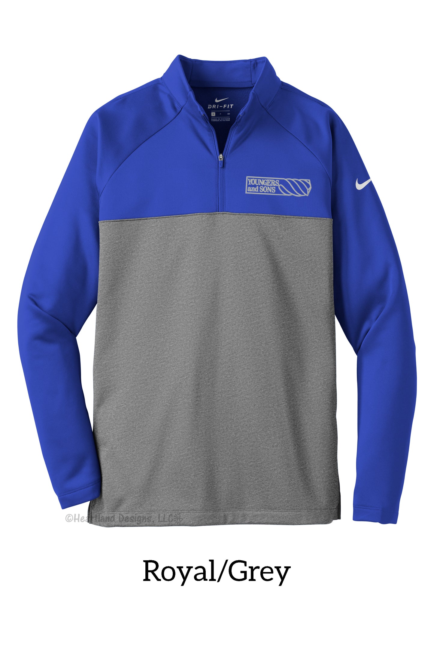 Nike ThermaFit Fleece Half-Zip Pullover with Embroidered Logo