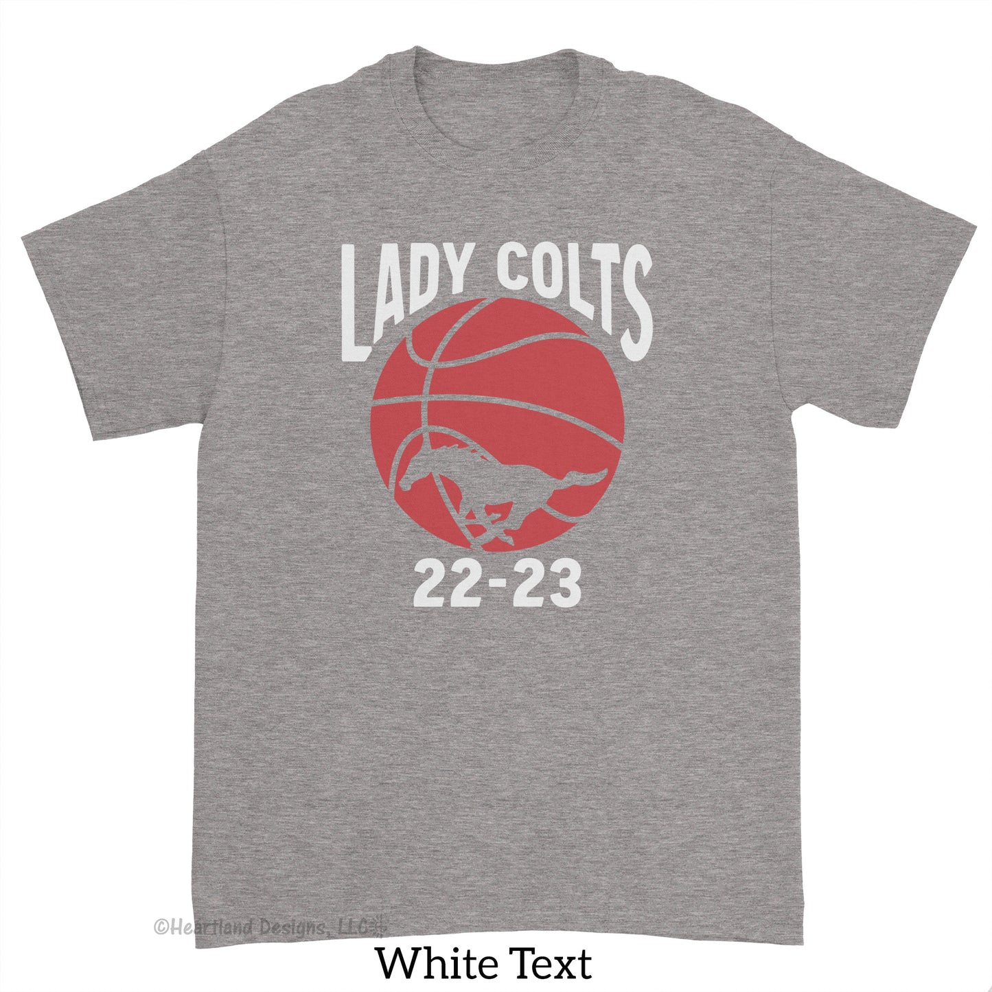 Camiseta de manga corta de baloncesto de las RMS Lady Colts