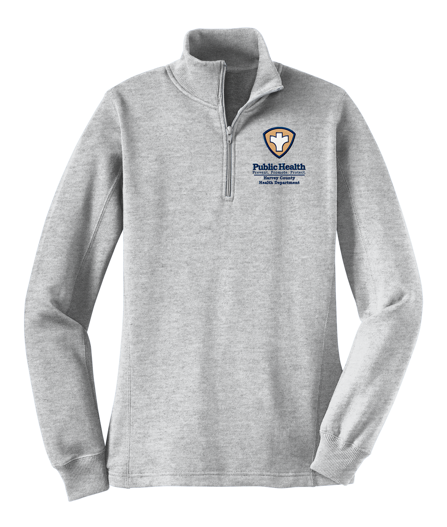 Women's 1/4-Zip Sweatshirt with Embroidered Left Chest Logo
