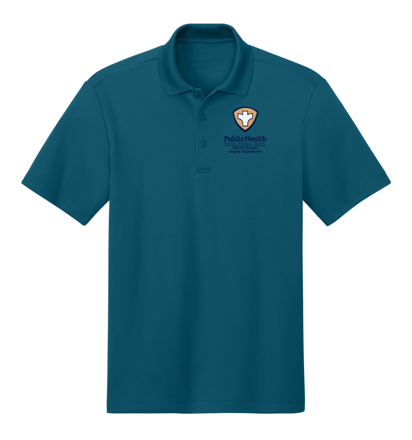 Men's/Unisex Pique Polo with Embroidered Left Chest Logo