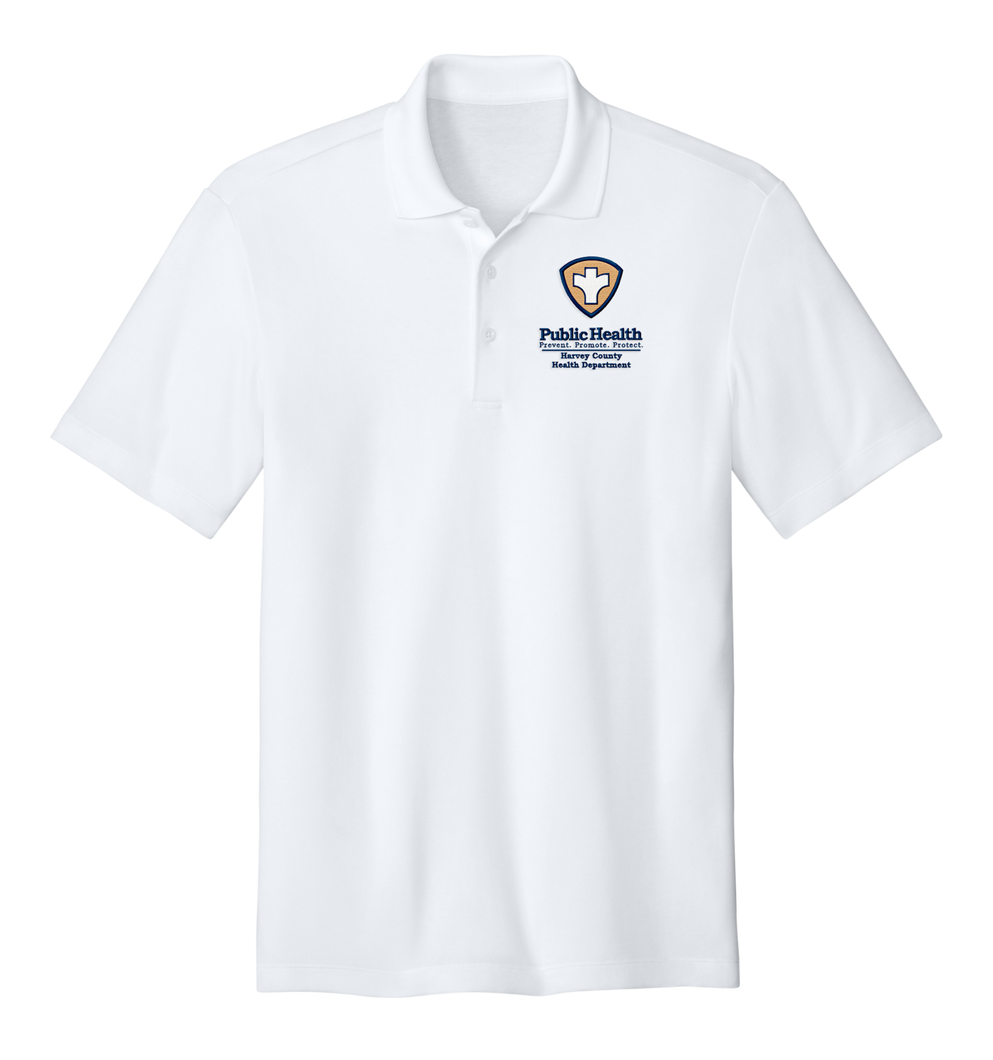 Men's/Unisex Pique Polo with Embroidered Left Chest Logo