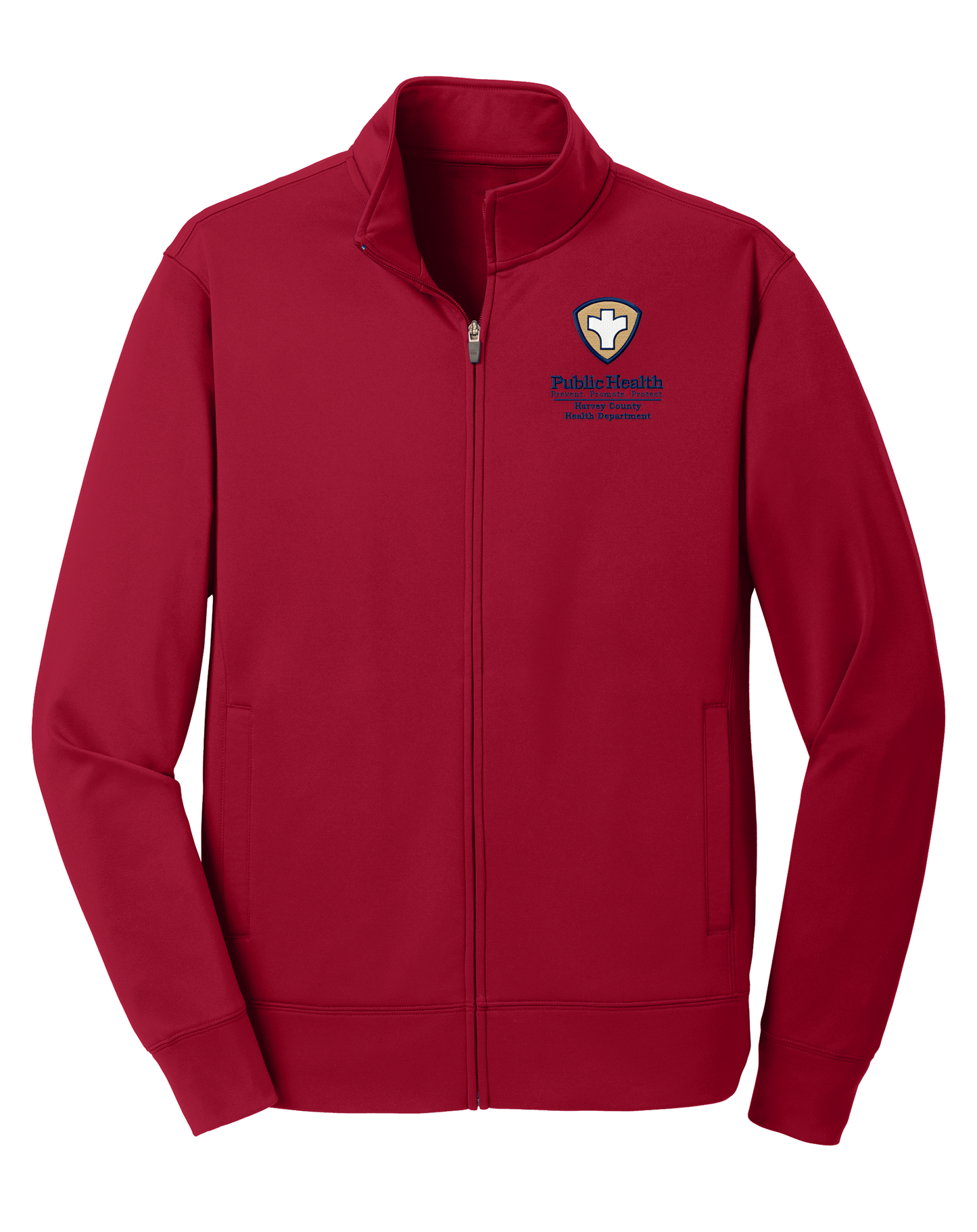 Men's/Unisex Sport-Wick Flex Fleece Full-Zip with Embroidered Left Chest Logo