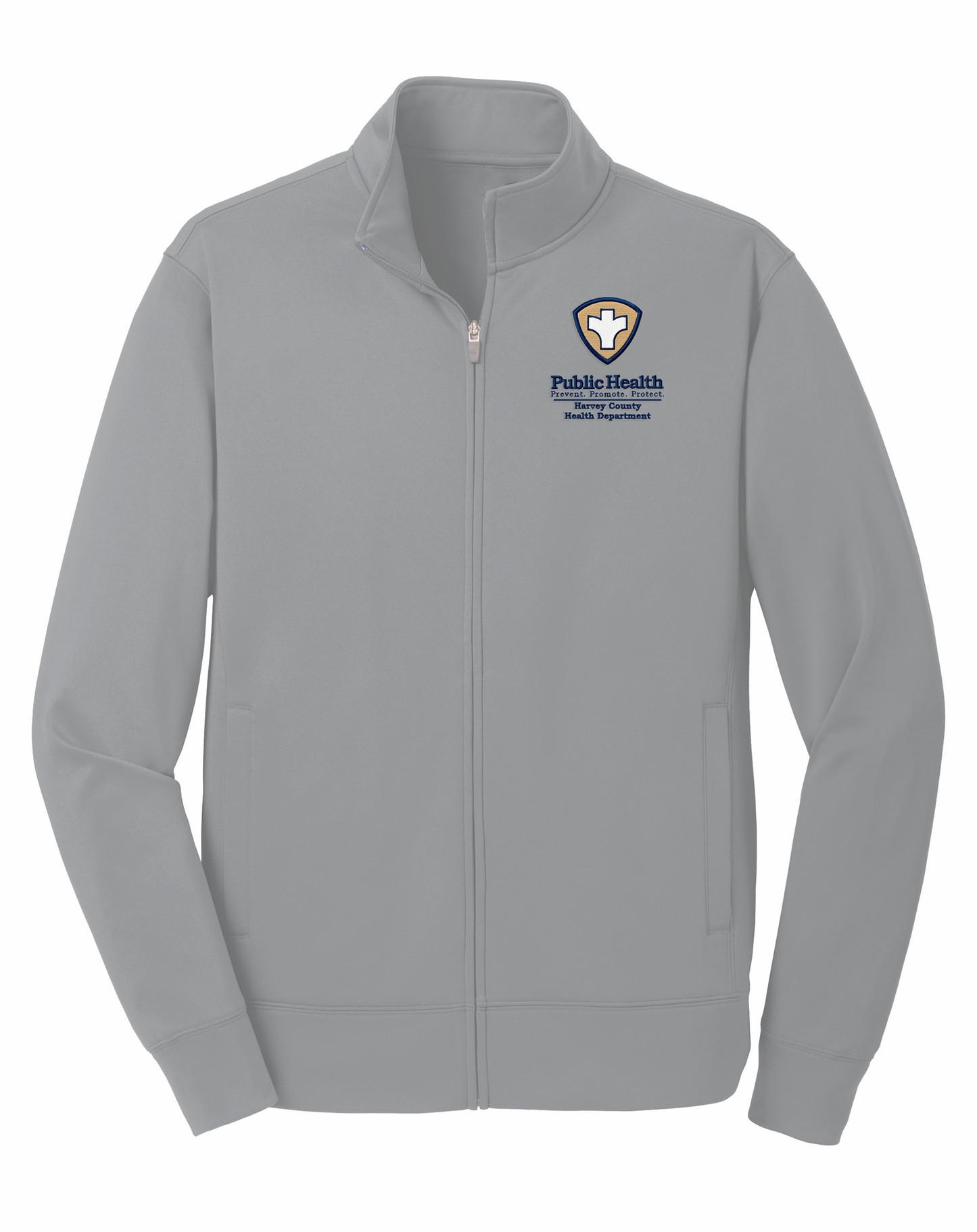 Men's/Unisex Sport-Wick Flex Fleece Full-Zip with Embroidered Left Chest Logo