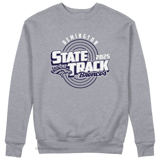 Sudadera con cuello redondo de la temporada 2024 de atletismo de Remington State