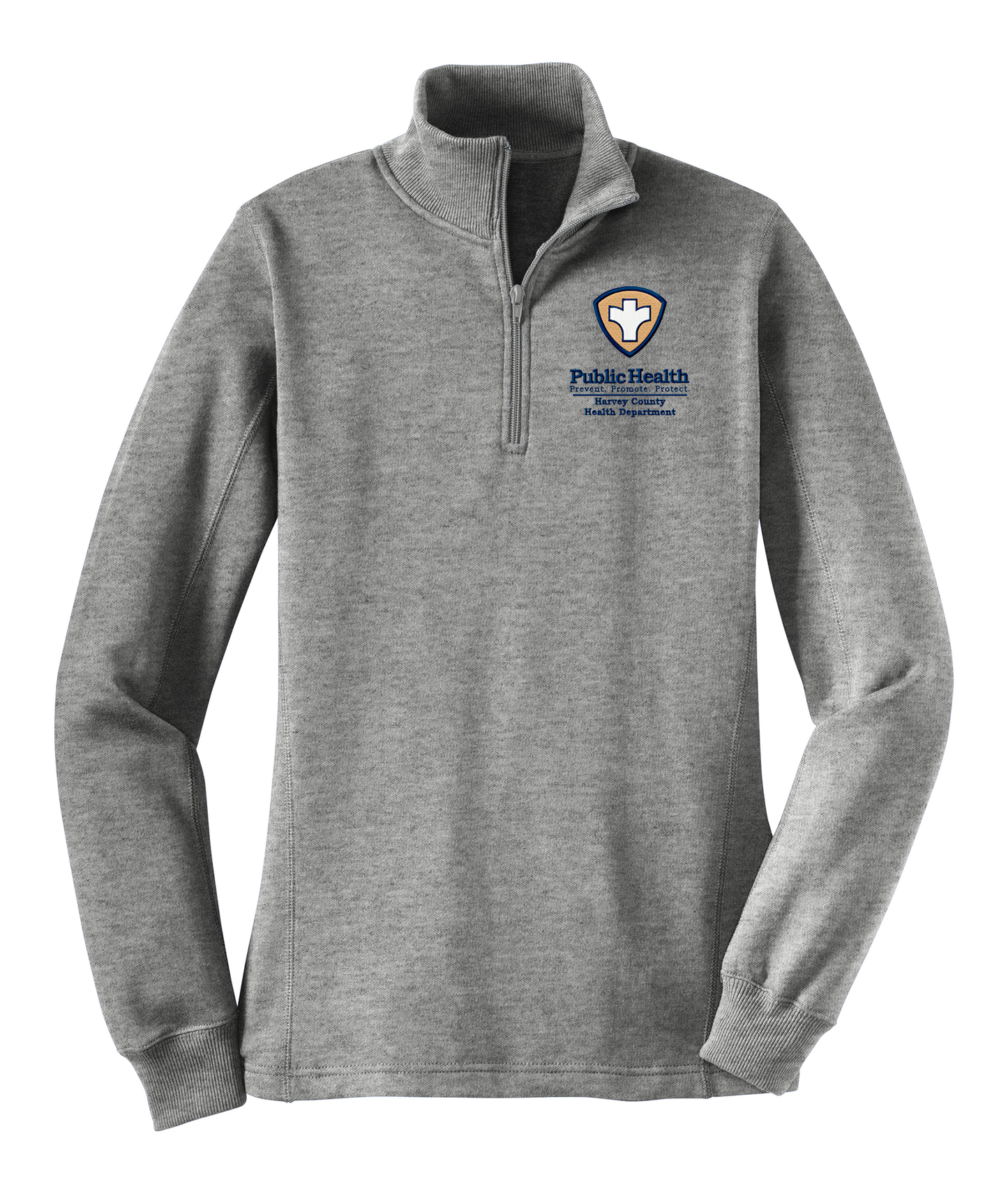 Women's 1/4-Zip Sweatshirt with Embroidered Left Chest Logo