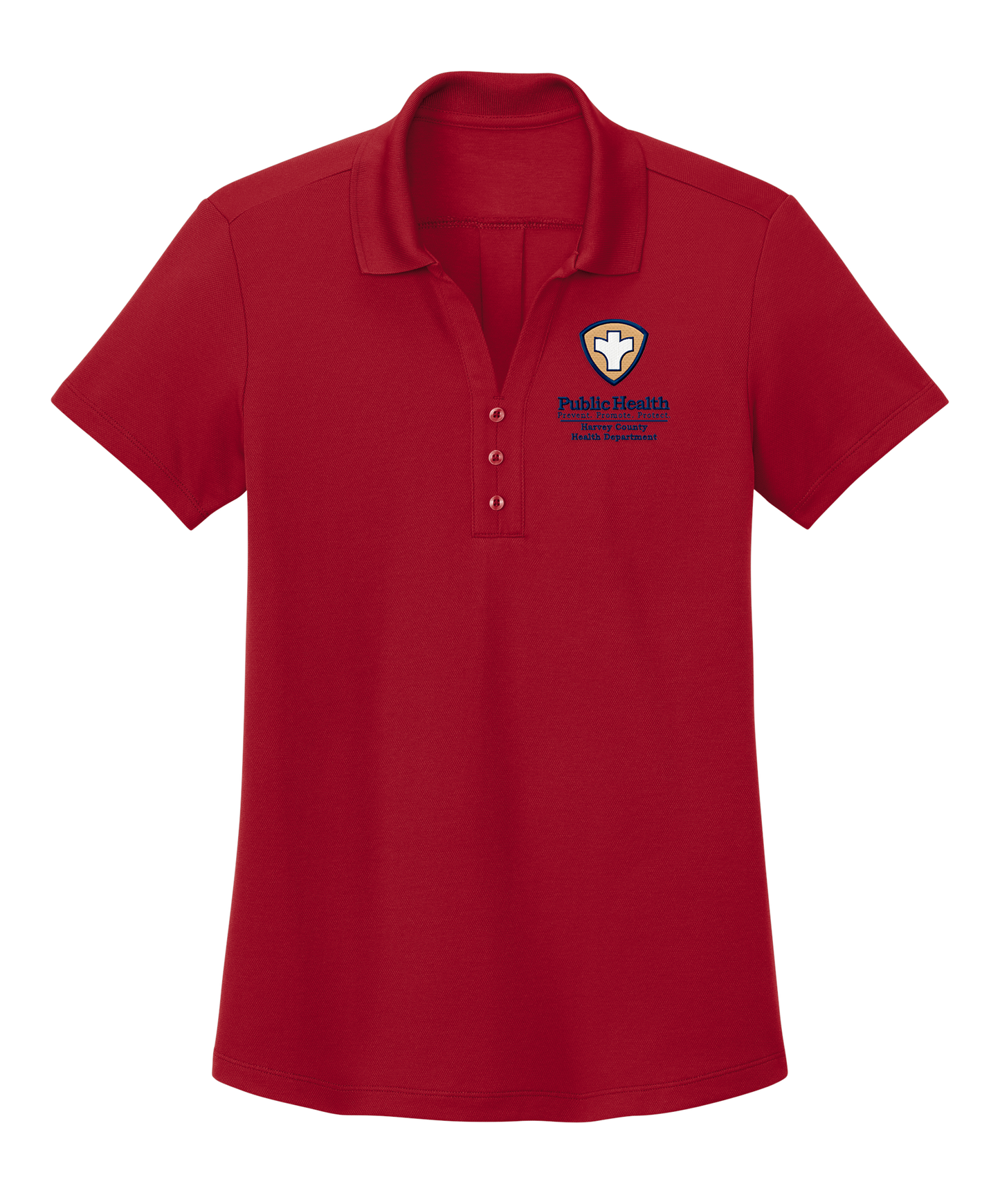 Women's Pique Polo with Embroidered Left Chest Logo