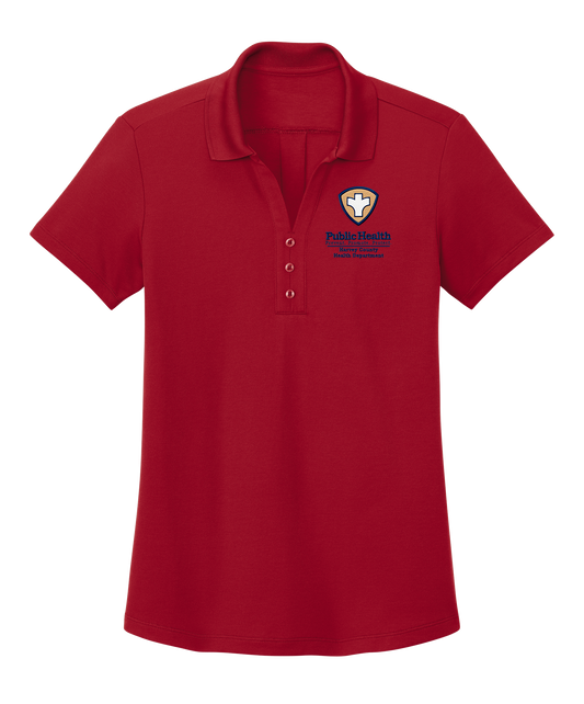 Women's Pique Polo with Embroidered Left Chest Logo