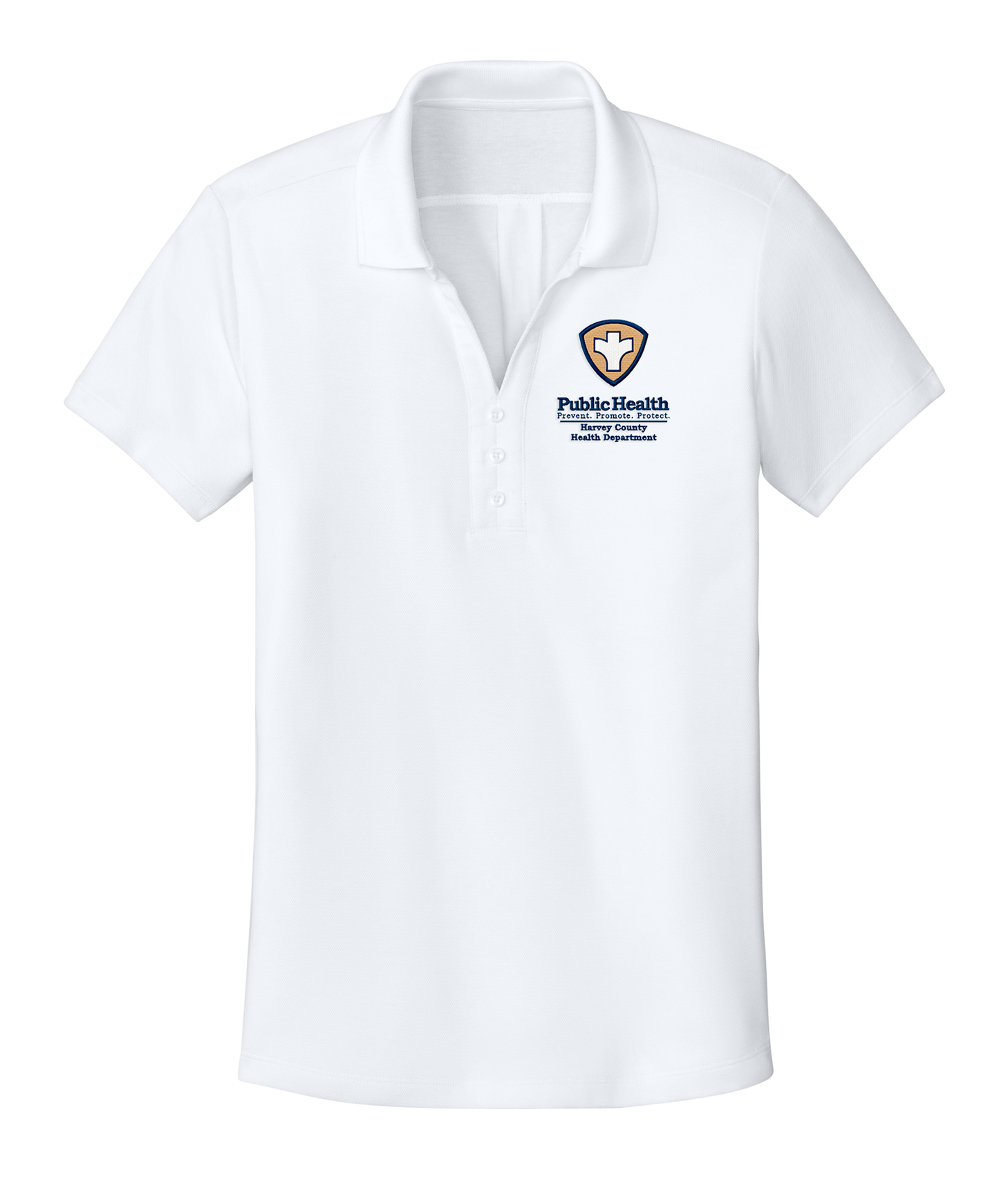 Women's Pique Polo with Embroidered Left Chest Logo