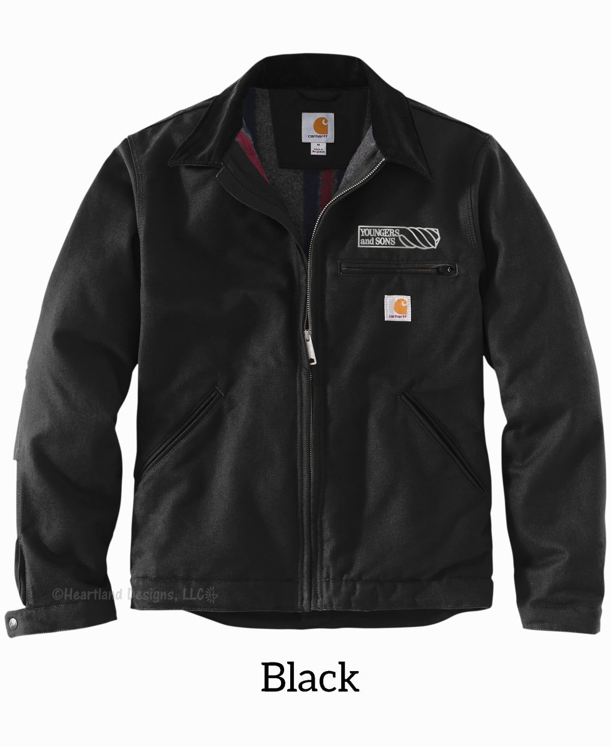 Carhartt® Duck Detroit Jacket with Embroidered Logo – Heartland 