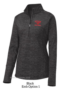 RMS Staff Women's Reflective Heather Half-Zip with Embroidered Logo