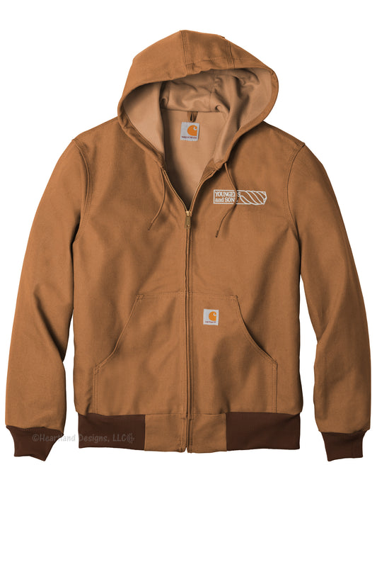 Carhartt® Thermal-Lined Duck Active Jac with Embroidered Logo
