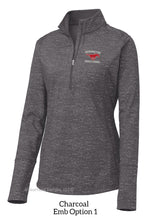 RMS Staff Women's Reflective Heather Half-Zip with Embroidered Logo