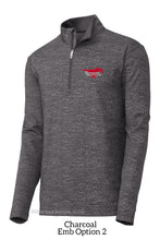 RMS Staff Unisex/Men's Reflective Heather Half-Zip with Embroidered Logo