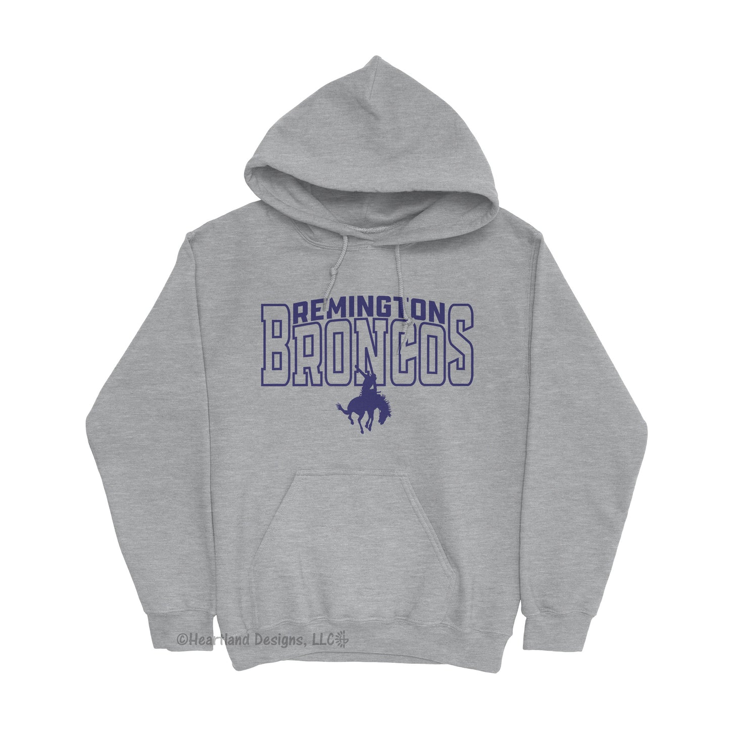 Sudadera con capucha Remington Broncos n.° 2012