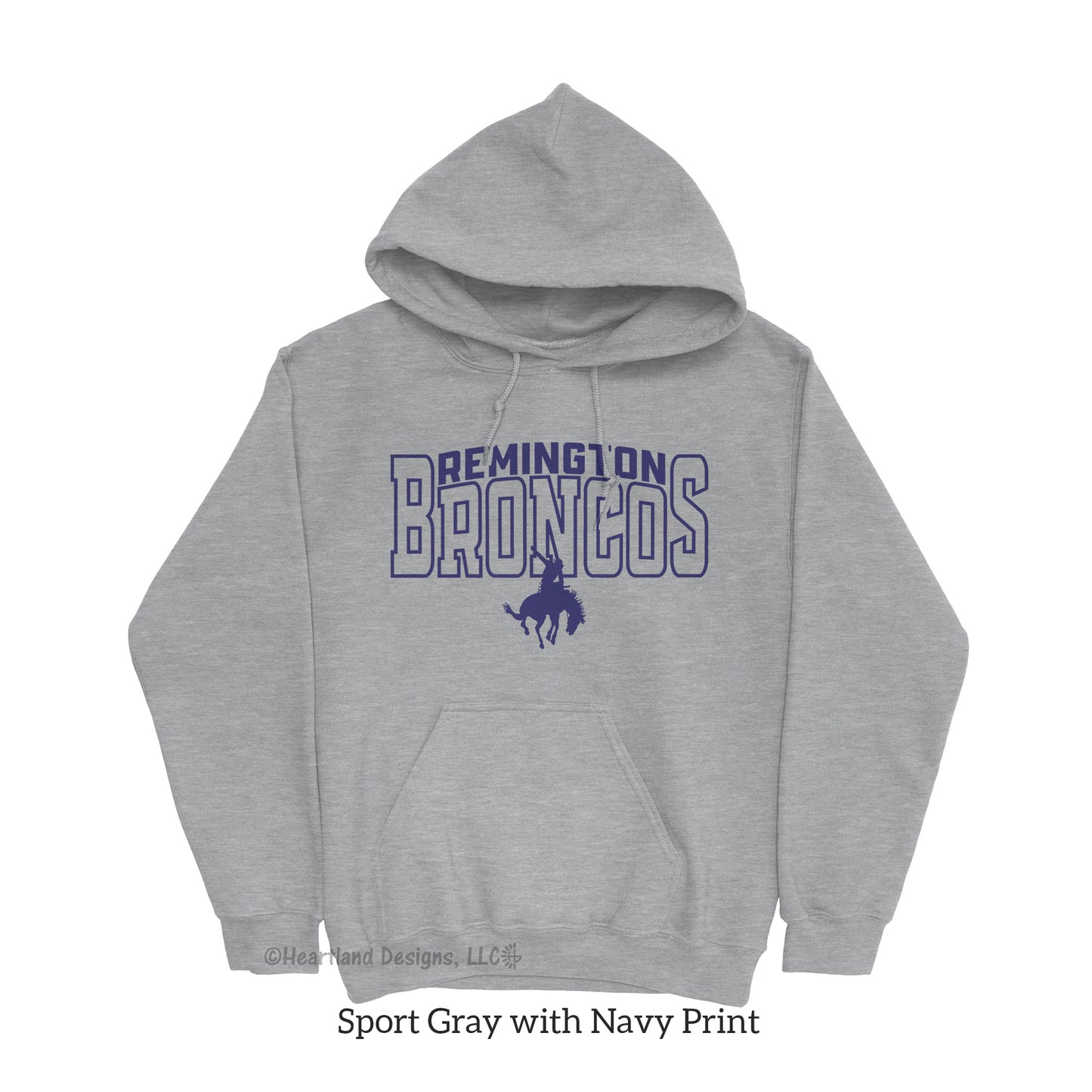 Sudadera con capucha Remington Broncos n.° 2012