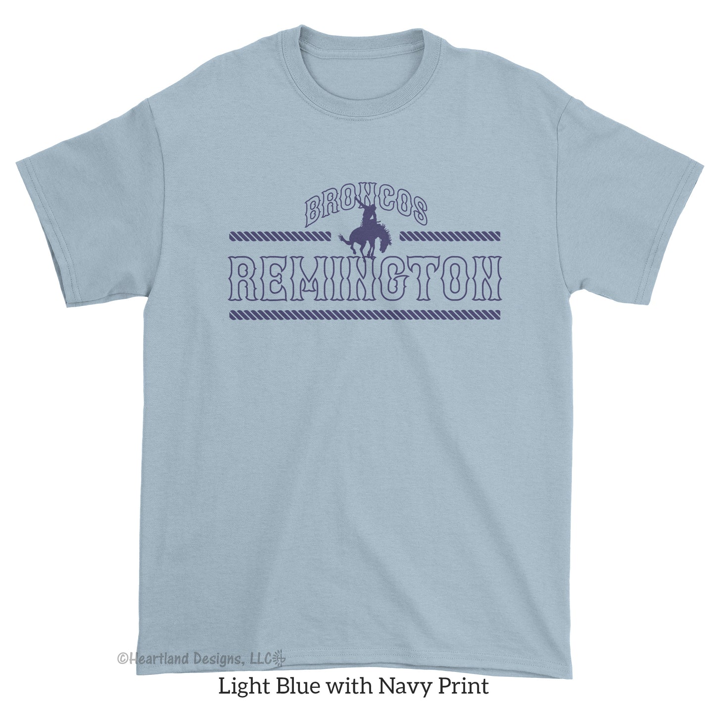 Camiseta de los Broncos de Remington nº 2014 con cuerdas