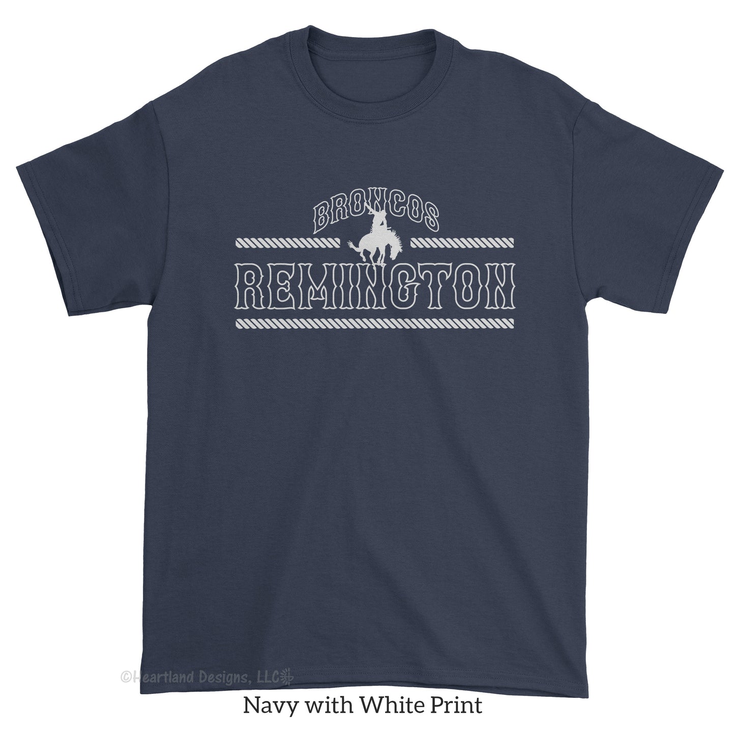 Camiseta de los Broncos de Remington nº 2014 con cuerdas