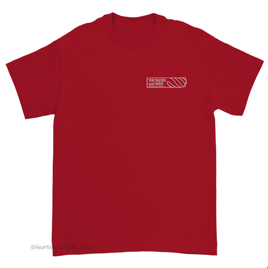 Poly/Cotton Blend Short Sleeve Tee with Printed Logo